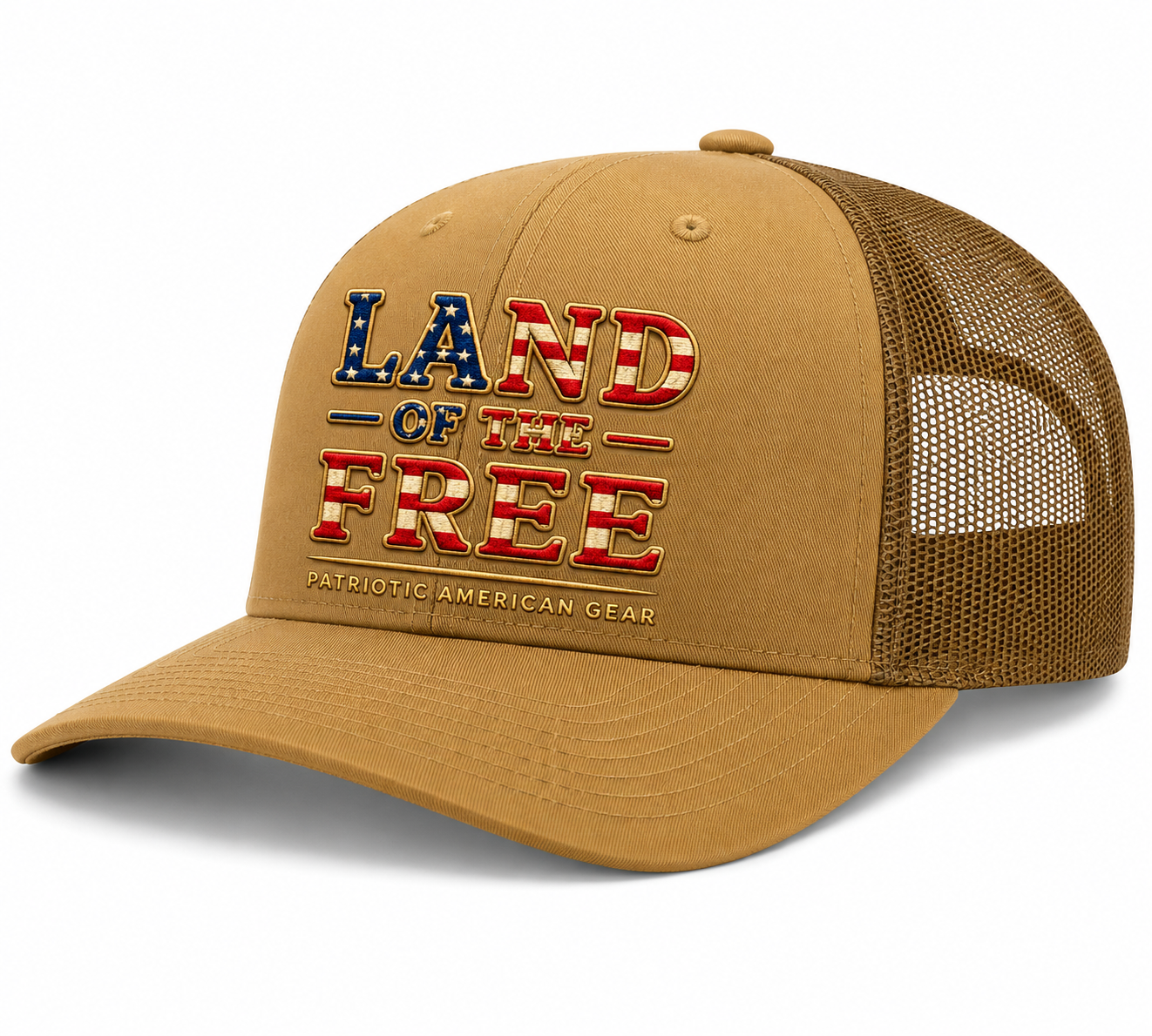 LAND OF THE FREE Trucker Hat | Patriotic American Gear Richardson 112 Snapback